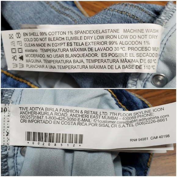 Forever 21 Distressed Step Hem High Rise Jeans - Picture 7 of 11